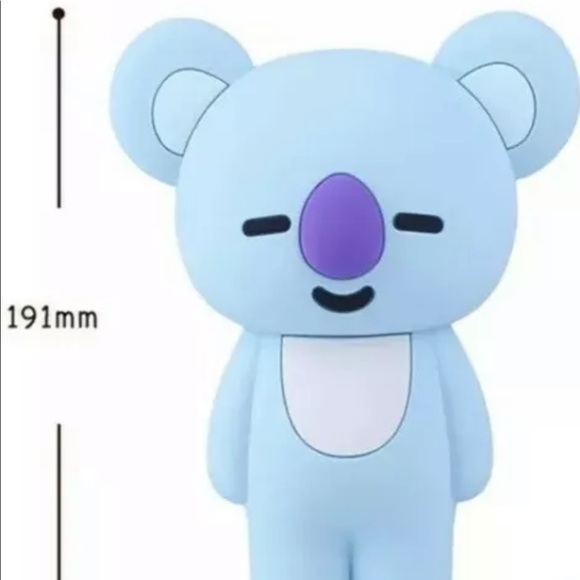 Line friends koya pencil case silicone cute pouch Multiuse blue koala - Picture 2 of 4